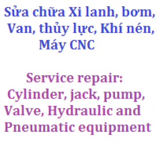 Service repair for Hydraulic, Pneumatic equipment, machinery